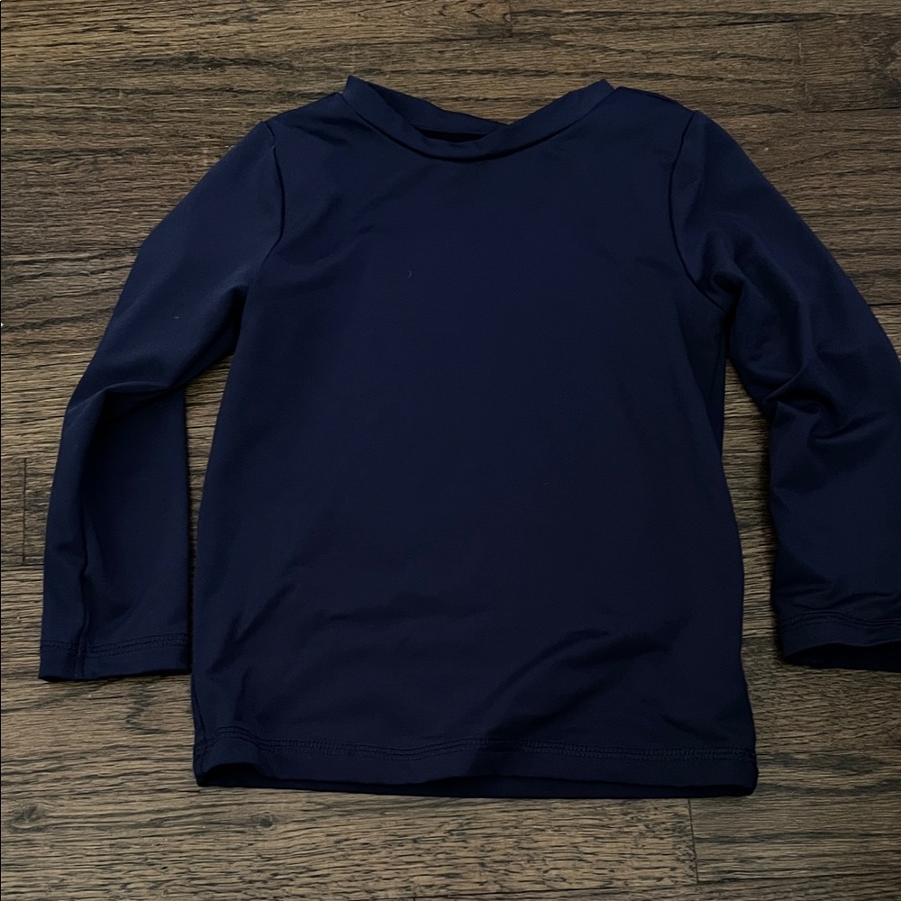 Navy Blue Kids Long Sleeve Shirt